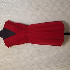 41 Hawthorn Brick Red Surplice Dress Size XL